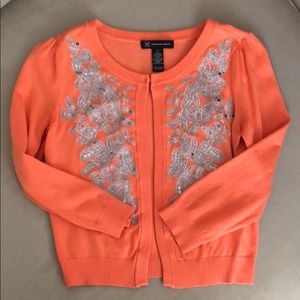 INC International Concepts Coral Cardigan